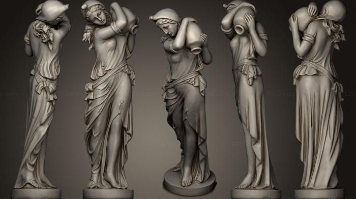 Статуи античные и исторические (Женская скульптура, STKA_1136) 3D модель для ЧПУ станка